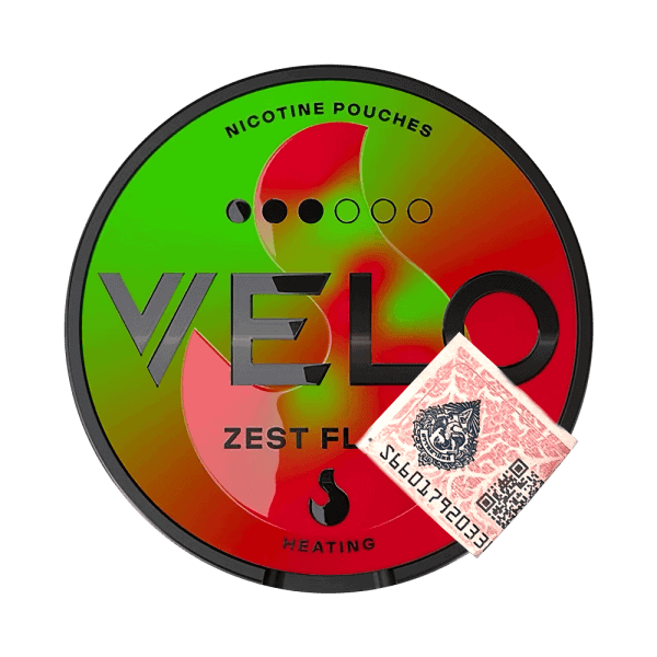 VELO Zest Flame — Цитрус и имбирь | Никотиновые паучки без табака